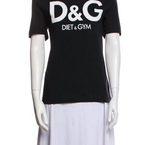 D&G Black Short Sleeve Tee